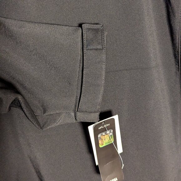 NWT NFL Black New Orleans Saints Stadium Jacket with Detachable Hood. Size XL - Picture 5 of 6